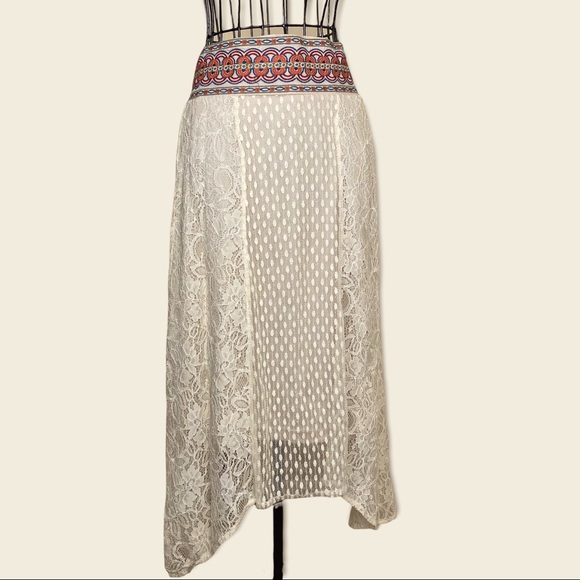 Lace Boho Midi Skirt - Picture 7 of 11